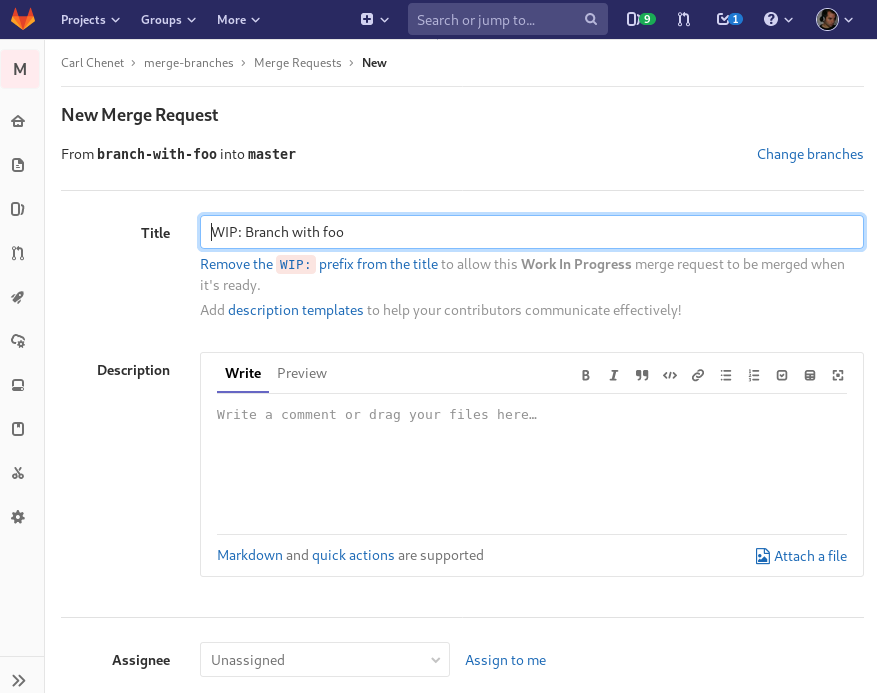 gitlab mr