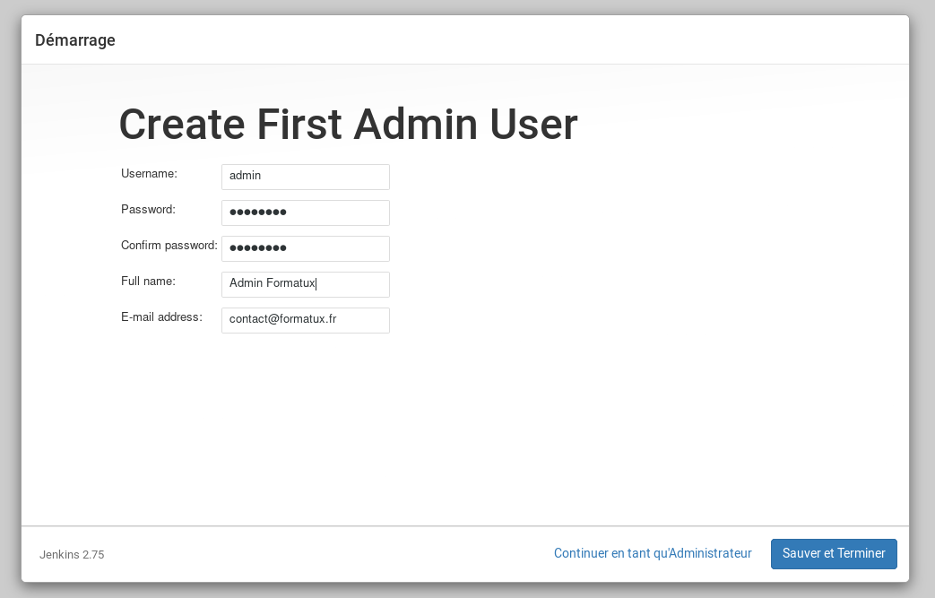 DEVOPS 040 004 create admin